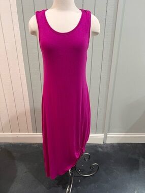 Time and Tru Fuchsia Scoop Neck Maxi Dress